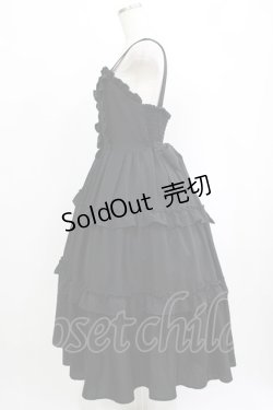 画像2: axes femme kawaii / ロマンティックフリルジャンパースカート M ブラック H-25-09-27-047-AX-OP-NS-ZH