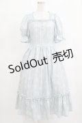 m petit by misako / AOKハナガラスクエアワンピース M サックス H-25-09-27-048-LO-OP-NS-ZH