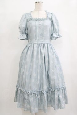 画像1: m petit by misako / AOKハナガラスクエアワンピース M サックス H-25-09-27-048-LO-OP-NS-ZH