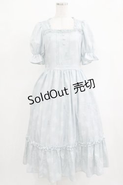 画像1: m petit by misako / AOKハナガラスクエアワンピース M サックス H-25-09-27-048-LO-OP-NS-ZH