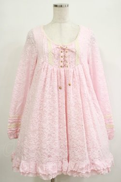 画像1: LIZ LISA / レースワンピース Free ピンク H-25-09-27-054-LO-OP-NS-ZH