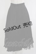 axes femme / プリーツスカート M ブラック H-25-09-27-057-AX-SK-NS-ZH
