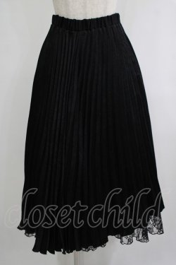 画像1: axes femme / プリーツスカート M ブラック H-25-09-27-057-AX-SK-NS-ZH