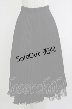 画像1: axes femme / プリーツスカート M ブラック H-25-09-27-057-AX-SK-NS-ZH