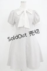 evelyn / ビッグリボンワンピース Free グレー H-25-09-27-060-LO-OP-NS-ZH