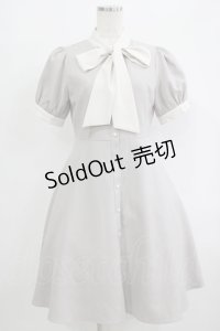 evelyn / ビッグリボンワンピース Free グレー H-25-09-27-060-LO-OP-NS-ZH