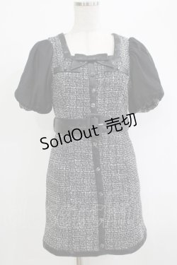 画像1: Bubbles / ポイントレザーリボンワンピース Free ブラック H-25-09-27-067-CA-OP-NS-ZH