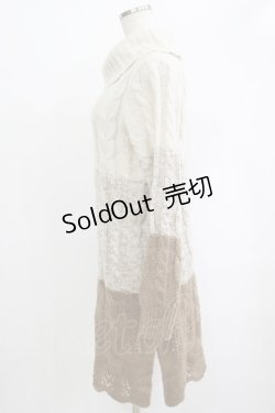 画像2: axes femme / グラデーションニットワンピース M モカ H-25-09-27-068-AX-OP-NS-ZH