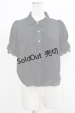 画像1: evelyn / レース襟ブラウス Free ブラック H-25-09-27-071-LO-BL-NS-ZH