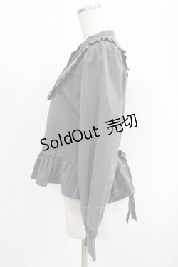 画像2: FLC / MINA*ペプラムブラウス L グレー H-25-09-27-075-LO-BL-NS-ZH