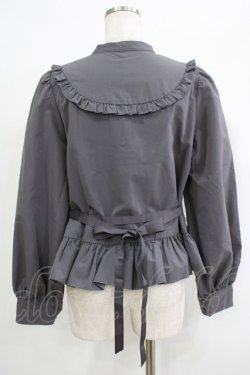 画像3: FLC / MINA*ペプラムブラウス L グレー H-25-09-27-075-LO-BL-NS-ZH