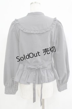 画像3: FLC / MINA*ペプラムブラウス L グレー H-25-09-27-075-LO-BL-NS-ZH