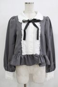 Cherirulu Chocola / MYリボンマルエリブラウス L グレー H-25-09-27-076-GO-BL-NS-ZH