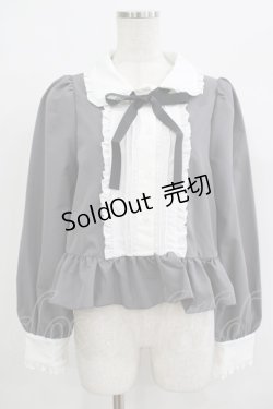 画像1: Cherirulu Chocola / MYリボンマルエリブラウス L グレー H-25-09-27-076-GO-BL-NS-ZH