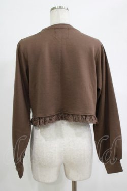 画像3: m petit by misako / MSKバラBフリルボレロ M ブラウン H-25-09-27-080-LO-TO-NS-ZH
