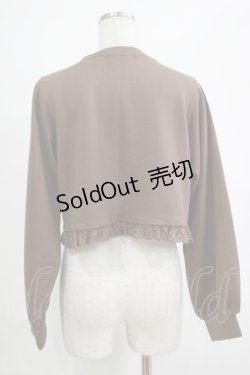 画像3: m petit by misako / MSKバラBフリルボレロ M ブラウン H-25-09-27-080-LO-TO-NS-ZH