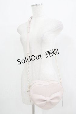 画像1: m petit by misako / AMハートリボンSLD  ピンク H-25-09-27-012-LO-BG-NS-ZH