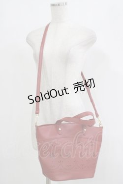 画像1: m petit by misako / AMハナパンチング2WAYバッグ  レッド H-25-09-27-013-LO-BG-NS-ZH