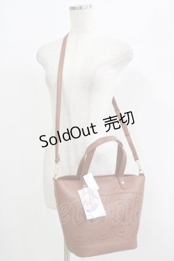 画像1: m petit by misako / AMハナパンチング2WAYバッグ  ブラウン H-25-09-27-014-LO-BG-NS-ZH