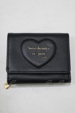 画像1: m petit by misako / サンリオキャラクターズコラボクロミ2つ折り財布  ブラック H-25-09-27-022-LO-ZA-NS-ZH