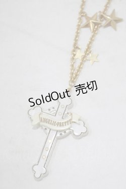 画像1: Angelic Pretty / Holyクロスネックレス  シロ H-25-09-27-023-AP-AC-NS-ZH