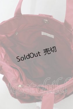 画像2: m petit by misako / TT*AMフリルトート  濃赤 H-25-09-27-003-LO-BG-NS-ZH