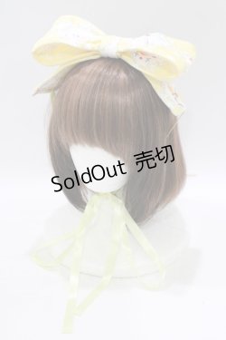 画像1: metamorphose / うさぎカフェリボンヘッドドレス  イエロー H-25-09-27-033-ME-AC-NS-ZH