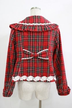 画像3: axes femme kawaii / ガーリーリボンショートコート M レッド H-25-09-28-025-AX-CO-NS-ZH