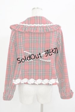 画像3: axes femme kawaii / ガーリーリボンショートコート M レッド H-25-09-28-025-AX-CO-NS-ZH