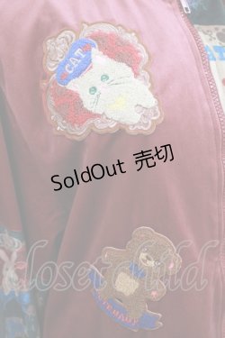 画像4: CAPREOLUS PYGARGUS（海外ロリータブランド） / ベルベットブルゾン M ボルドー H-25-09-28-026-LO-JA-NS-ZH