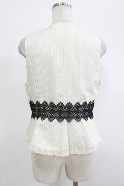 画像3: axes femme POETIQUE / ストライプショートベスト M 生成り H-25-09-28-027-AX-JA-NS-ZH
