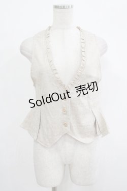 画像1: axes femme / ジャガードベスト M ベージュ H-25-09-28-028-AX-TO-NS-ZH