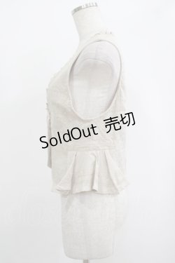 画像2: axes femme / ジャガードベスト M ベージュ H-25-09-28-028-AX-TO-NS-ZH