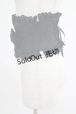 画像2: ALICE and the PIRATES / マダム・イザベルリボンコルセット Waist/60-72cm ブラック H-25-09-28-029-PA-ZA-NS-ZH