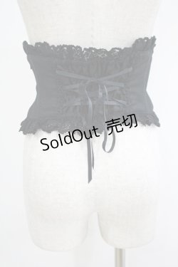 画像3: ALICE and the PIRATES / マダム・イザベルリボンコルセット Waist/60-72cm ブラック H-25-09-28-029-PA-ZA-NS-ZH