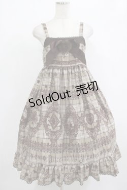 画像1: ALICE and the PIRATES / アリスのトランプタータン柄ジャンパースカートII Free ベージュ H-25-09-28-003-PA-OP-NS-ZH