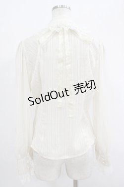 画像3: BABY,THE STARS SHINE BRIGHT / ストライプシフォン丸衿ブラウス Free 生成り H-25-09-28-033-BA-BL-NS-ZH