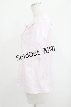 画像2: Angelic Pretty / ギンガムRibbonブラウス Free ピンク H-25-09-28-038-AP-BL-NS-ZH