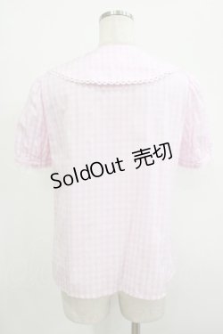 画像3: Angelic Pretty / ギンガムRibbonブラウス Free ピンク H-25-09-28-038-AP-BL-NS-ZH