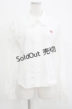 画像1: BABY,THE STARS SHINE BRIGHT / スクールブラウス Free オフ H-25-09-28-045-BA-BL-NS-ZH