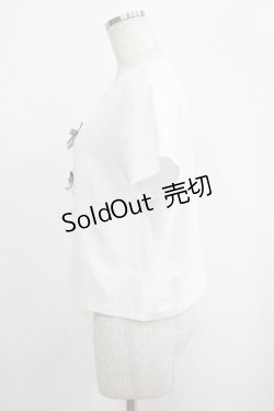 画像2: evelyn / 猫ちゃんリボンTシャツ Free ホワイト H-25-09-28-047-LO-TS-NS-ZH