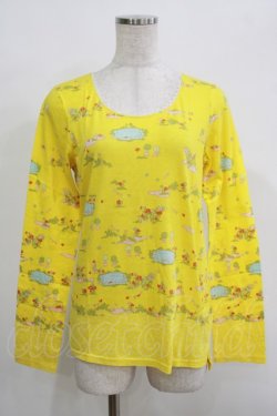 画像1: Cherir la femme / オリプリトップス M イエロー H-25-09-28-051-LO-TO-NS-ZH