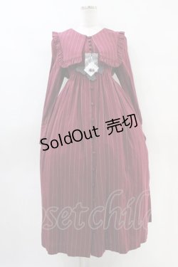 画像1: Sheglit / アネモネのフリルワンピース M ボルドー H-25-09-28-1023-EL-OP-KB-ZH