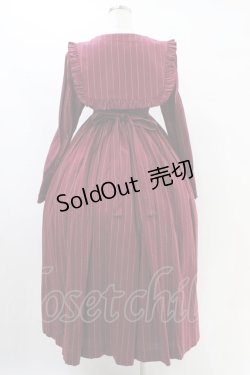 画像2: Sheglit / アネモネのフリルワンピース M ボルドー H-25-09-28-1023-EL-OP-KB-ZH