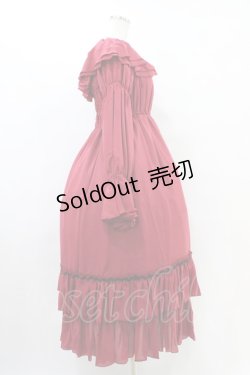 画像3: ATELIER PIERROT / ジョセフィーヌドレス  レッド H-25-09-28-1024-EL-OP-KB-ZH