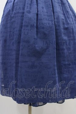 画像5: Jane Marple / Sheer logosスクエアドレス  ブルー H-25-09-28-1027-JM-OP-KB-ZH