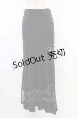 alice auaa / カッティングロングスカート 4（約7号） 黒 H-25-09-28-1007-AA-SK-KB-ZH