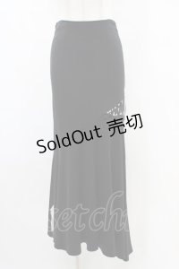 alice auaa / カッティングロングスカート 4（約7号） 黒 H-25-09-28-1007-AA-SK-KB-ZH