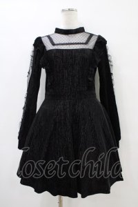DARK IN LOVE / Dreamy princess lace dress XL ブラック H-25-09-28-1036-PU-OP-KB-ZH