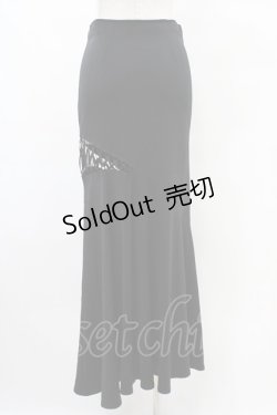 画像2: alice auaa / カッティングロングスカート 4（約7号） 黒 H-25-09-28-1007-AA-SK-KB-ZH